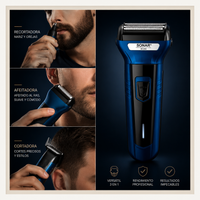PACK MÁQUINA DE AFEITAR SONAR 3EN1 + DERMA ROLLER DE REGALO