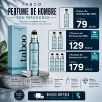 PERFUME CON FEROMONAS PARA HOMBRE TABOO 10ML